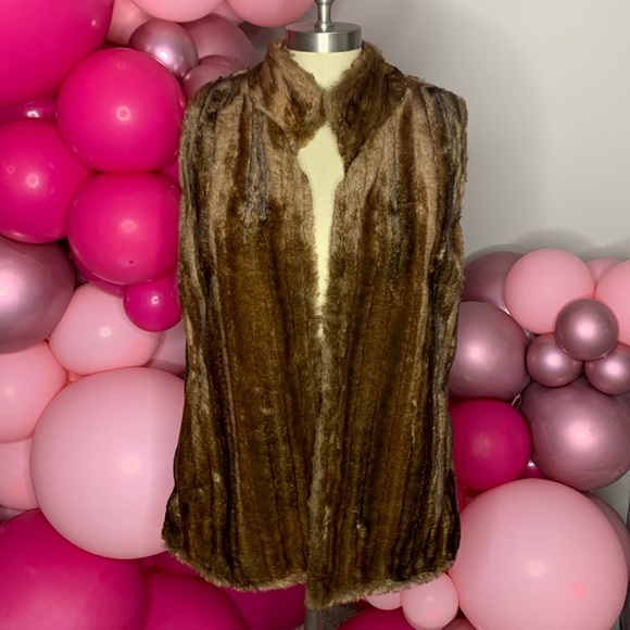 Chico's Jackets & Blazers - Chocolate Faux Fur Vest